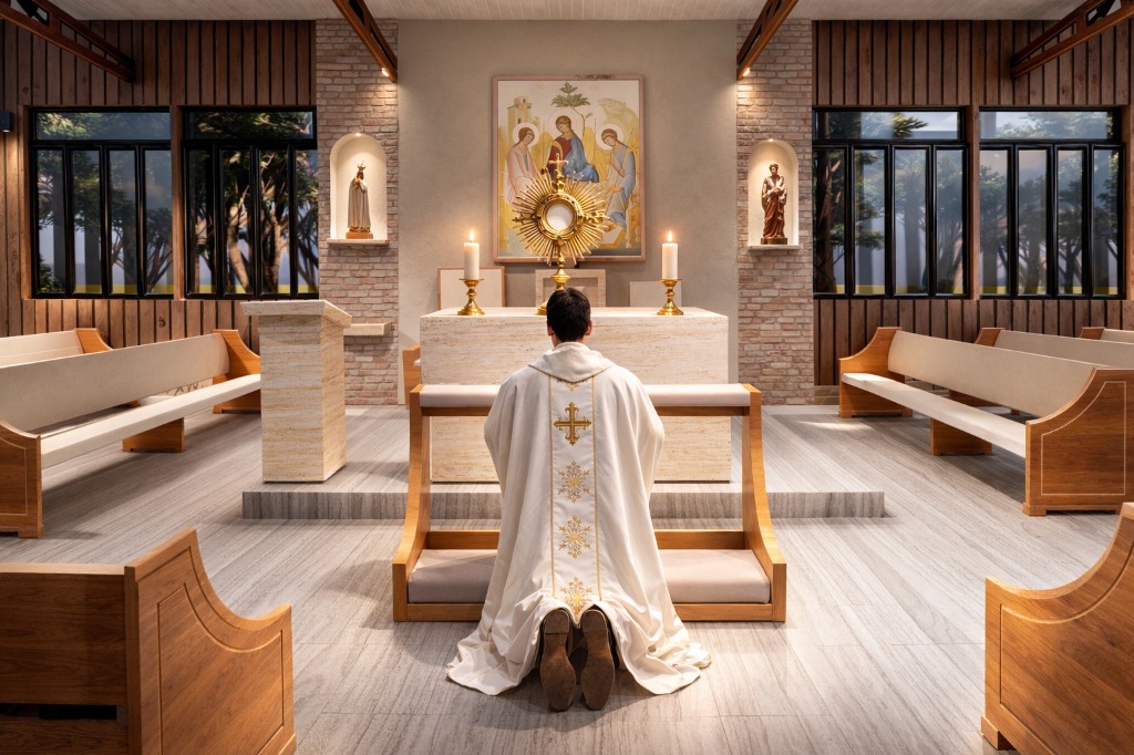 Sacerdote em Adoração